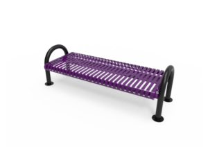 Slatted Steel MOD Bench without Back