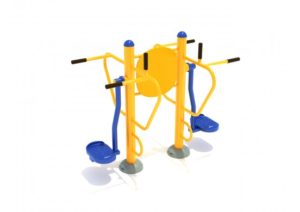 Double Station Pendulum Swing with Leg Lift