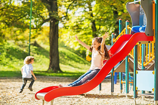 Kids play in Playground